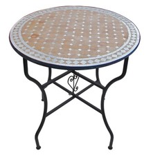 Mediterraner Mosaiktisch Rund