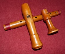 RAR! Sammler/Anfänger! Rarität! HERWIGA-SOLIST Alt-Blockflöte, deut. Griffw.!