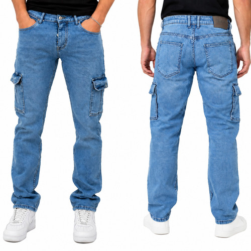 Herren cargo jeans - herren, regular