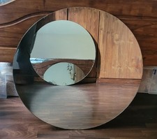 Wandspiegel rund 80 cm rahmenlos, gute schwere Qualität 