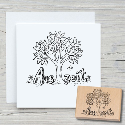 Stempel auszeit motivstempel - auszeit,