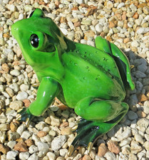 XL Frosch grün / gold Unke