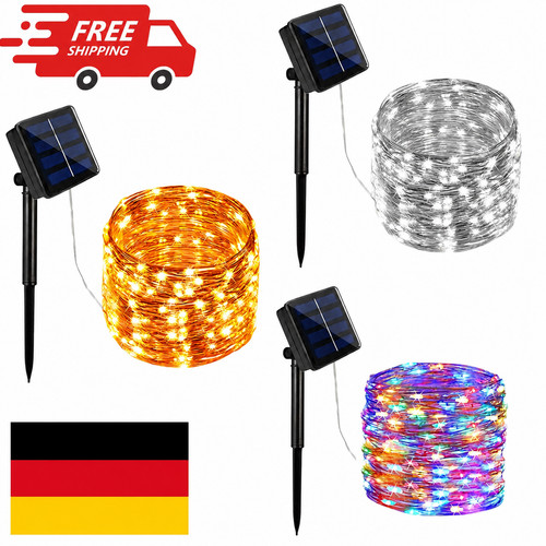 Solar led lichterkette außen - led,