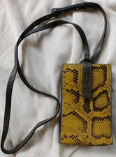 Edle Handytasche Liebeskind Berlin ♥ Snake Mobile Pouch Tasche Dijon Gelb top