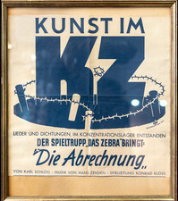 DDR Plakat - Kunst im KZ - "Die Abrechnung"