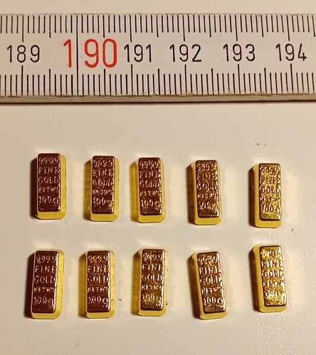 Mini deko goldbarren stück - mini,