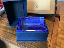 M.S. Artania In Glas Quader Skulptur Nautik Kreuzfahrt