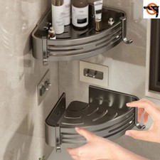 2x Duschkorb Aluminium