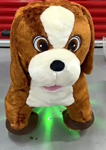 Ride plush dog electronic - ride-on,