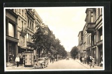 Wesel, Telefonzelle in der Hindenburgstraße, Ansichtskarte 1937 