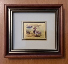 Kleines Bild auf echter Goldfolie mit Rahmen 10x9cm