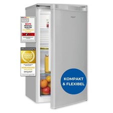 Exquisit Vollraumkühlschrank KS585-V-090E grau | Nutzinhalt: 75 L | Glasablagen