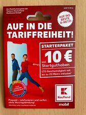 Kaufland-Mobil Prepaid Sim Karte  mit 10,00 € Startguthaben