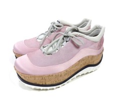 MIU MIU Plateau-Sneakers Korksohle Schuhe Shoes Damen Rosa Gr. EUR 39