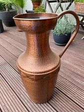 Kupfer-Bodenvase mit Kunststoffeinsatz