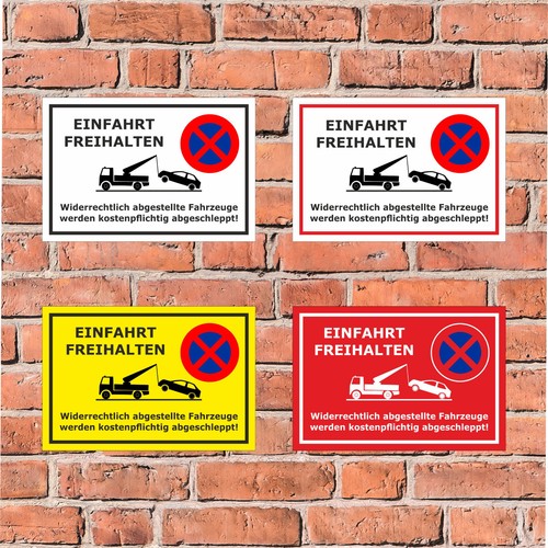 Schild parken verboten - schild,