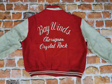 *CHEVIGNON VINTAGE COLLEGE JACKE*BAY WINDS CRYSTAL ROCK*ROT*GR: XL*TIP TOP