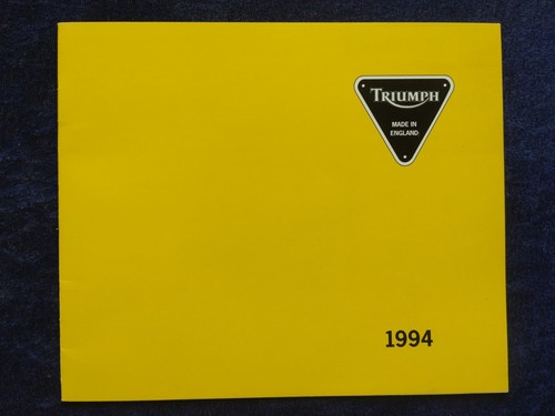 Triumph programm prospekt - triumph,