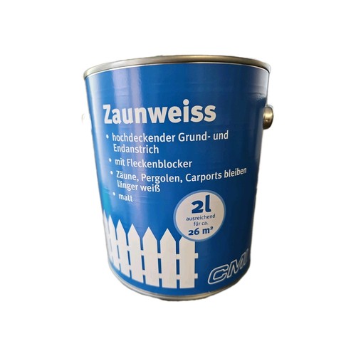 Zaunweiss weisslack matt - ,