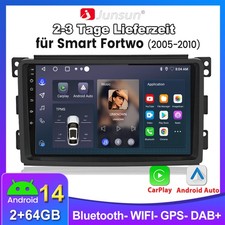 2+64G Apple Carplay Android 14 Autoradio GPS Navi Für Smart Fortwo 451 2005-2015