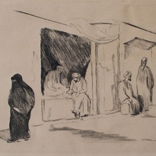 Emil Orlik Straßenszene