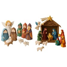 Weihnachtskrippe aus Papier