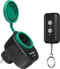 DEWENWILS Funksteckdosen mit Fernbedienung Aussen, 16A 3680W Programmierbares