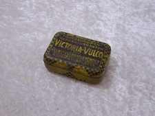 Blechdose Victoria Vulco Fahrradreifen Reparaturkasten  Vintage Reklame Werbung