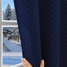 Thermovorhang Verdunkelungsvorhang Winter Dick Gardinen Blickdicht m/Kräuselband