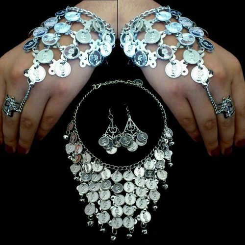 Bauchtanz schmuckset kette - bauchtanz,