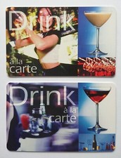 2x Telefonkarte Telefonwertkarte Sammelkarte Drink a la carte Cocktail Manhattan