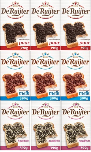 Chocoladehagel puur melk - chocoladehagel,