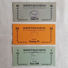 3x Wertschein "Ernst