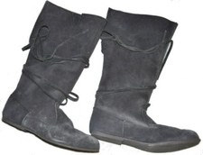 Piratenstiefel aus wildleder - aus,