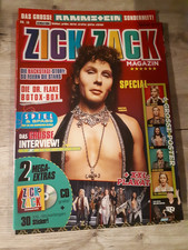 Zick Zack Magazin -von Rammstein komplett--mit CD und Sticker und 6 große Poster