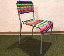 Kinderstuhl bunt scoubidou - kinderstuhl, bunt!