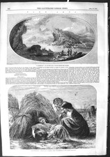 Original alter antiker Druck