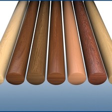 Rundholz Ø 45 mm 200 cm - 250 cm Buche Mahagoni Eiche Lackiert Geländer Handlauf