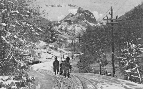Norwegen romsdalshorn vinter - romsdalshorn,