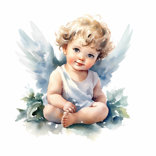 Wandbild engel deko bild - deko,