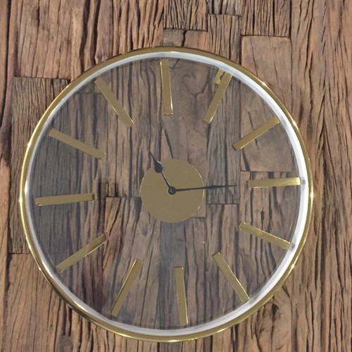 Wanduhr rund gold - , fab.uhr