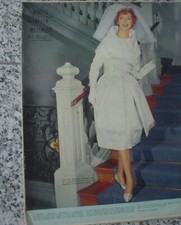 Meyers Schweizer Frauen- u. Modeblatt #8 15.4.1960 + Schnittmuster Brautkleid 