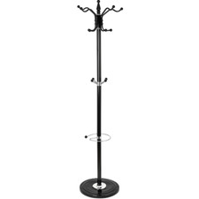 Kleiderständer Kleiderbügel Freistehender Garderobenständ Garderobe Hut Marmor