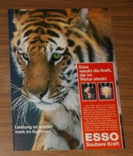 Seltene Werbung ESSO - Leistung ist wieder stark im Kommen - Tiger 1988