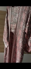 New red pashmina abaya with - red,