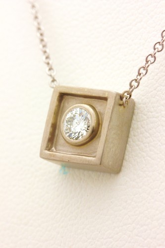 14k weißgold diamant 20ct - weißgold, 0,20ct