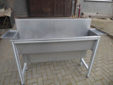 Teilewaschtisch Waschstation Edelstahl in Aluprofilrahmen TOPPi