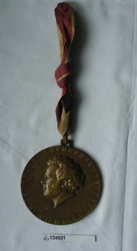Große alte bronze - bronze, medaille