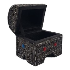 Schmuckkästchen-Organizer aus Holz und Metall/Handgefertigt aus Marokko Klein