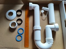 Siphon Ablaufgarnitur für Waschbecken/Spüle Kunststoff ---Aussenrohr D=40mm
